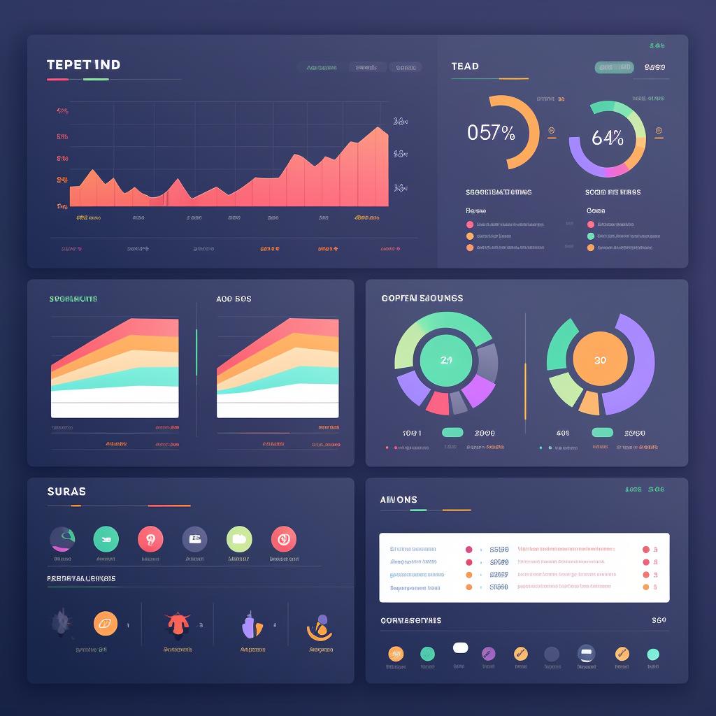 A dashboard showing link analytics